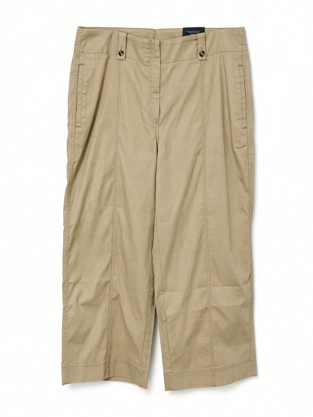 NWT Chico’s Canvas Cargo Wide-Leg Pants 3P XL Petite 16P Neutral Style 570381547